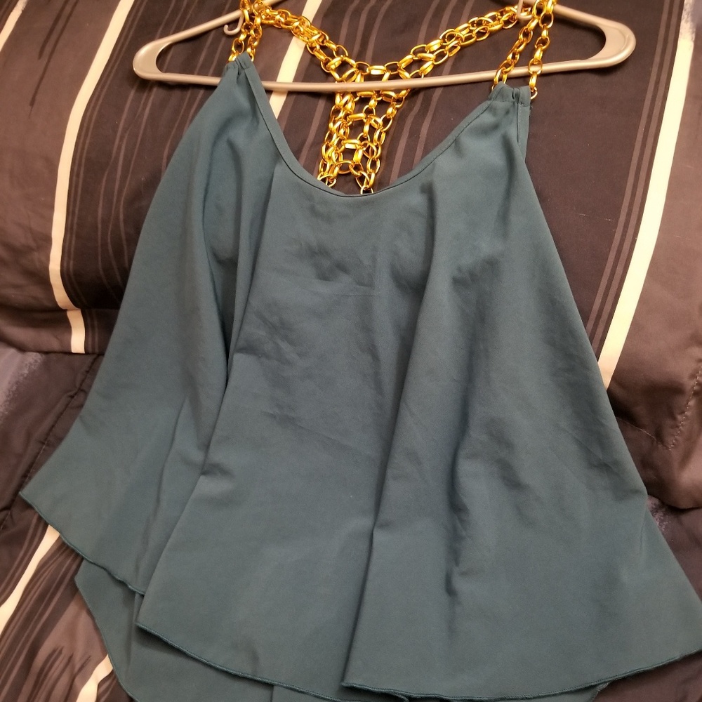 High low cropped top